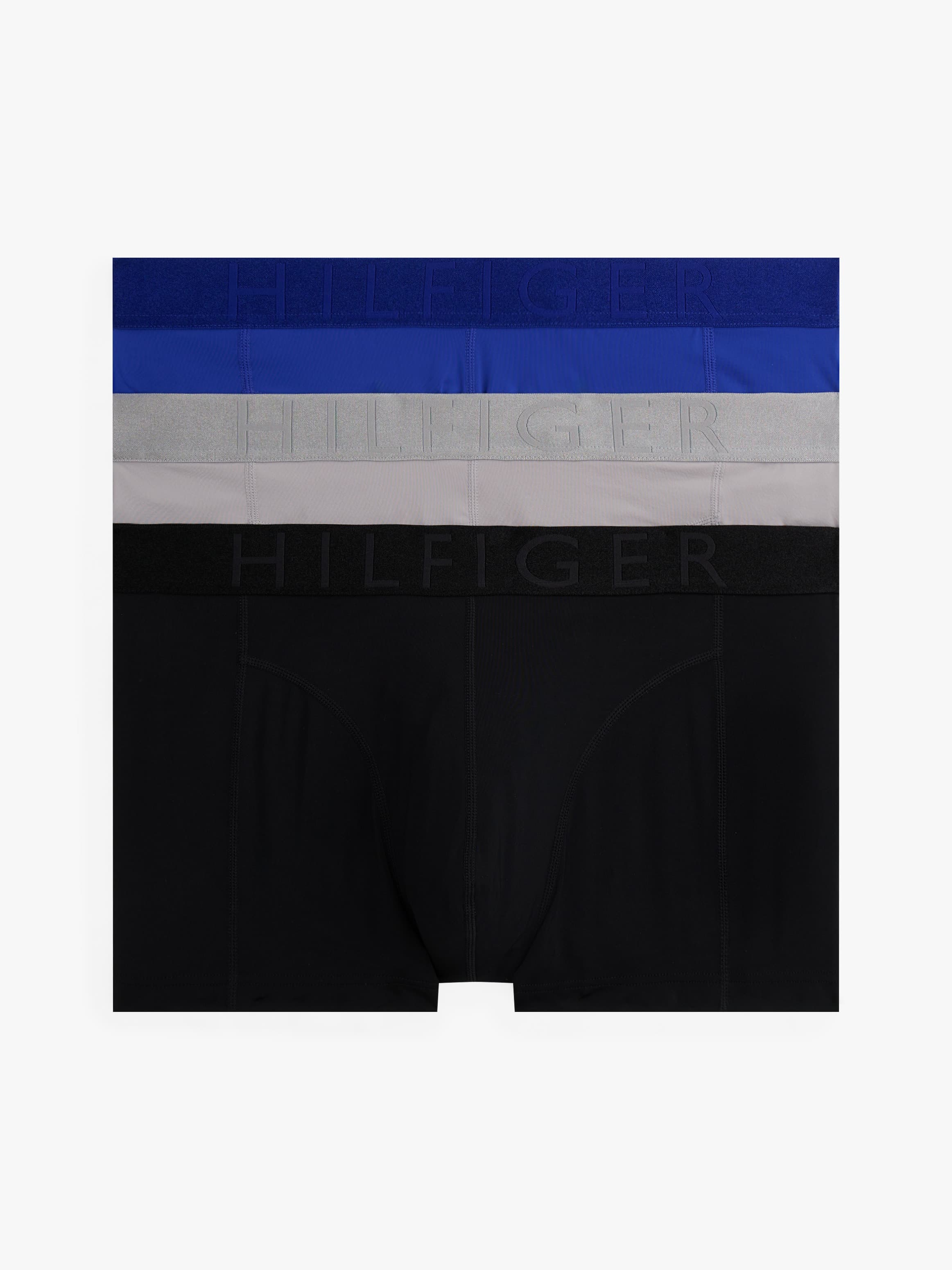 3-Pack Metallic Waistband Trunks