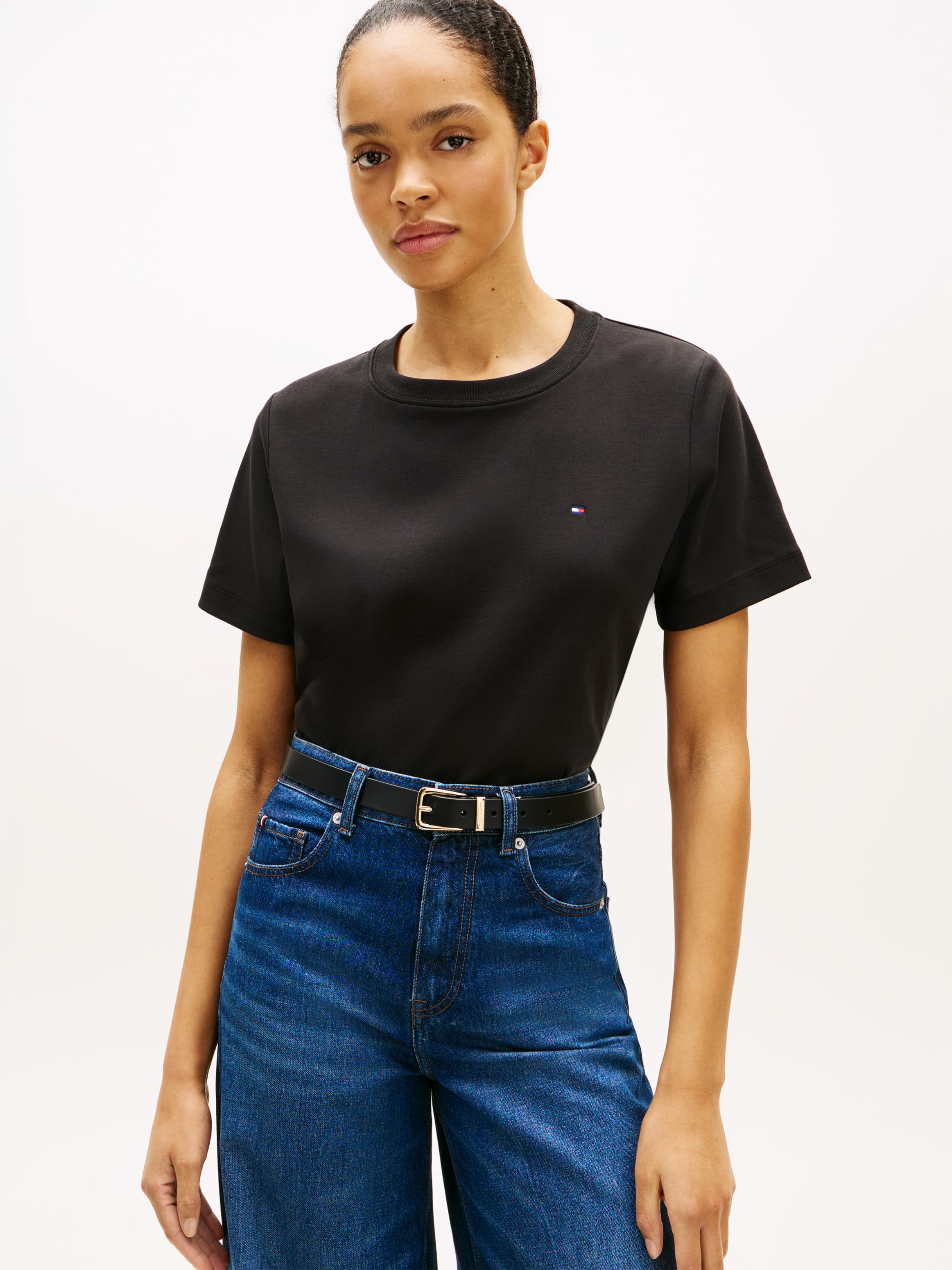 Interlock Knit Boxy T-Shirt