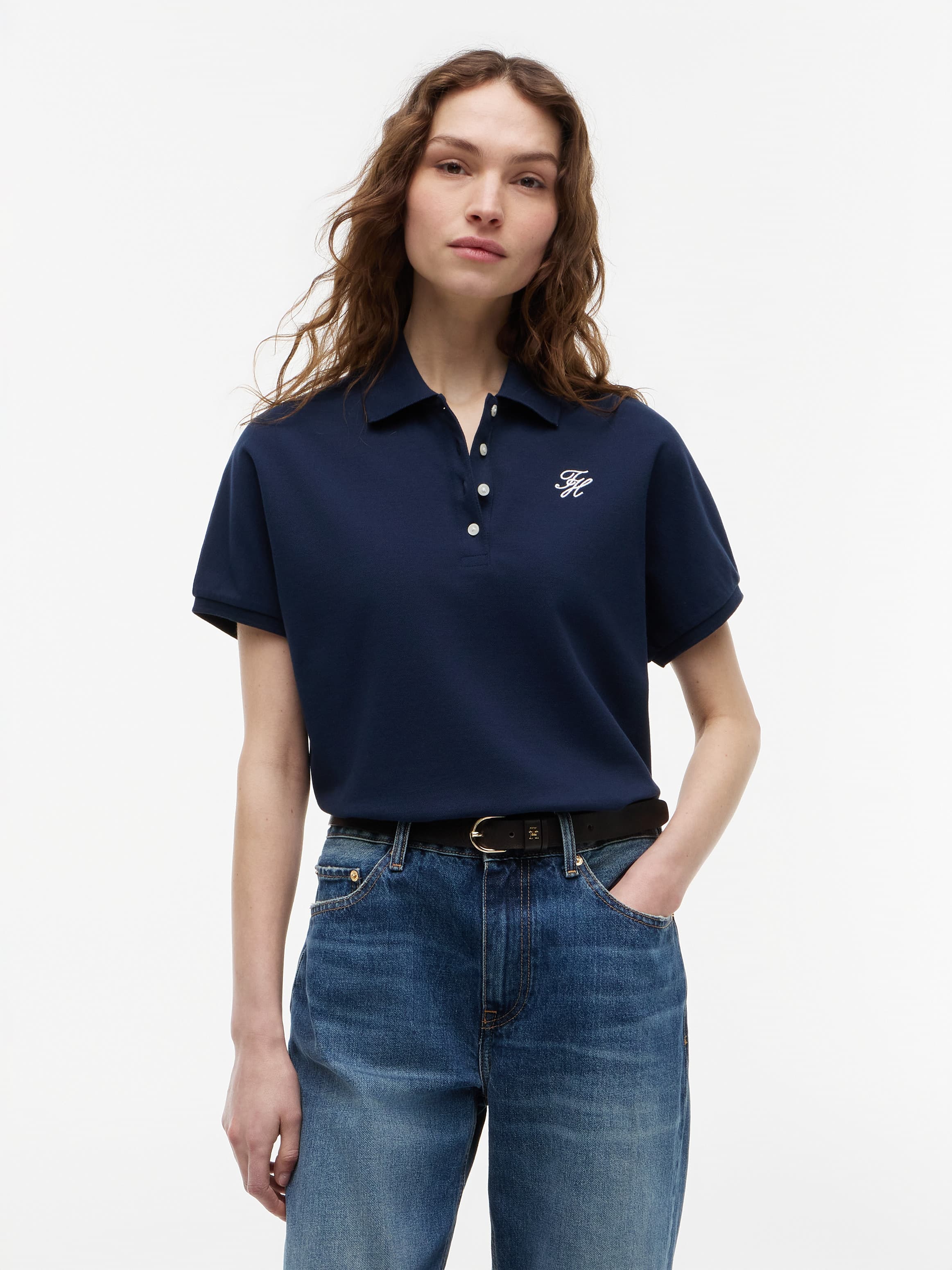 Regular Fit Logo Embroidery Polo Shirt