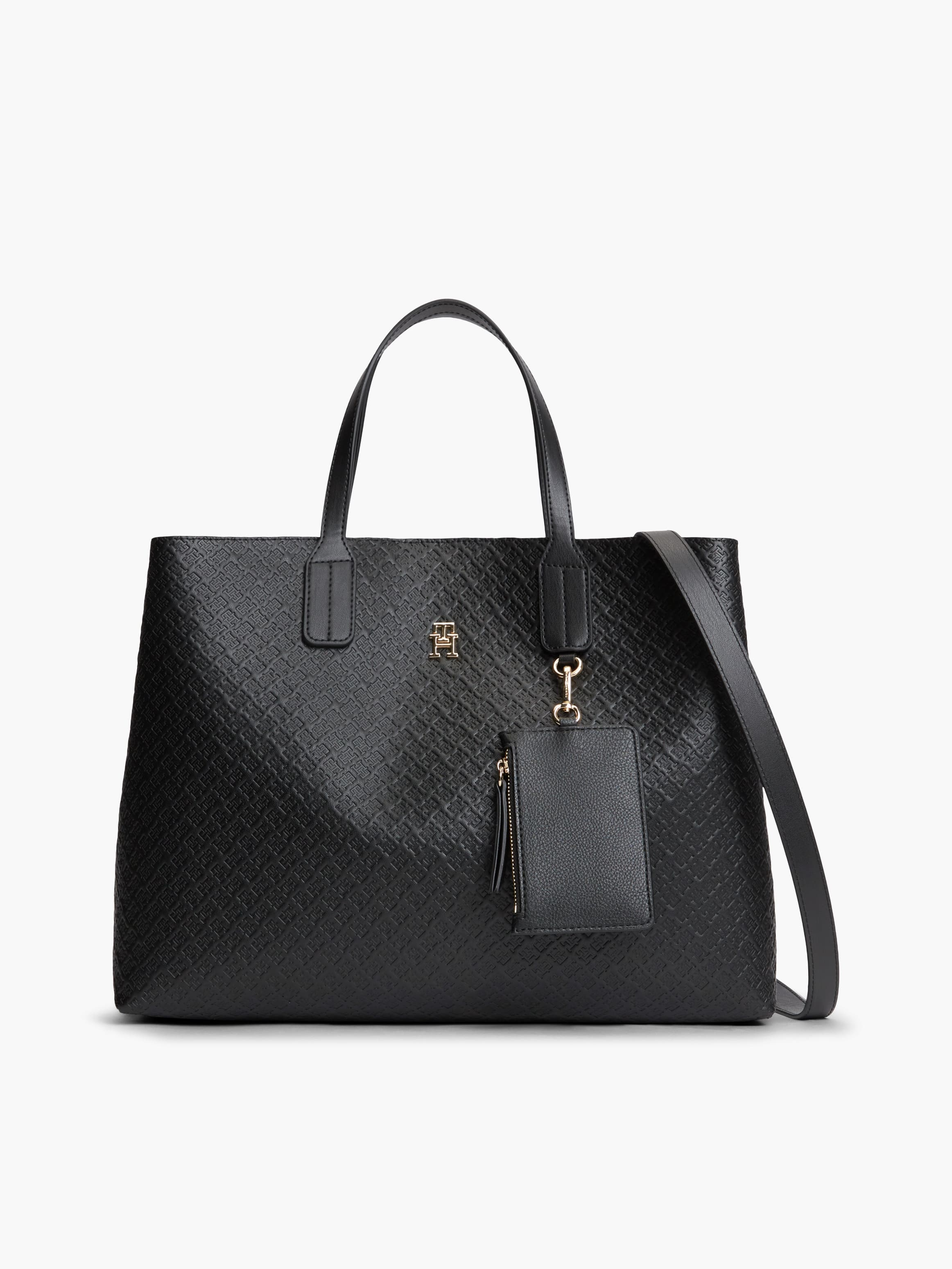 Hilfiger Icon Debossed Coin Purse Satchel Bag