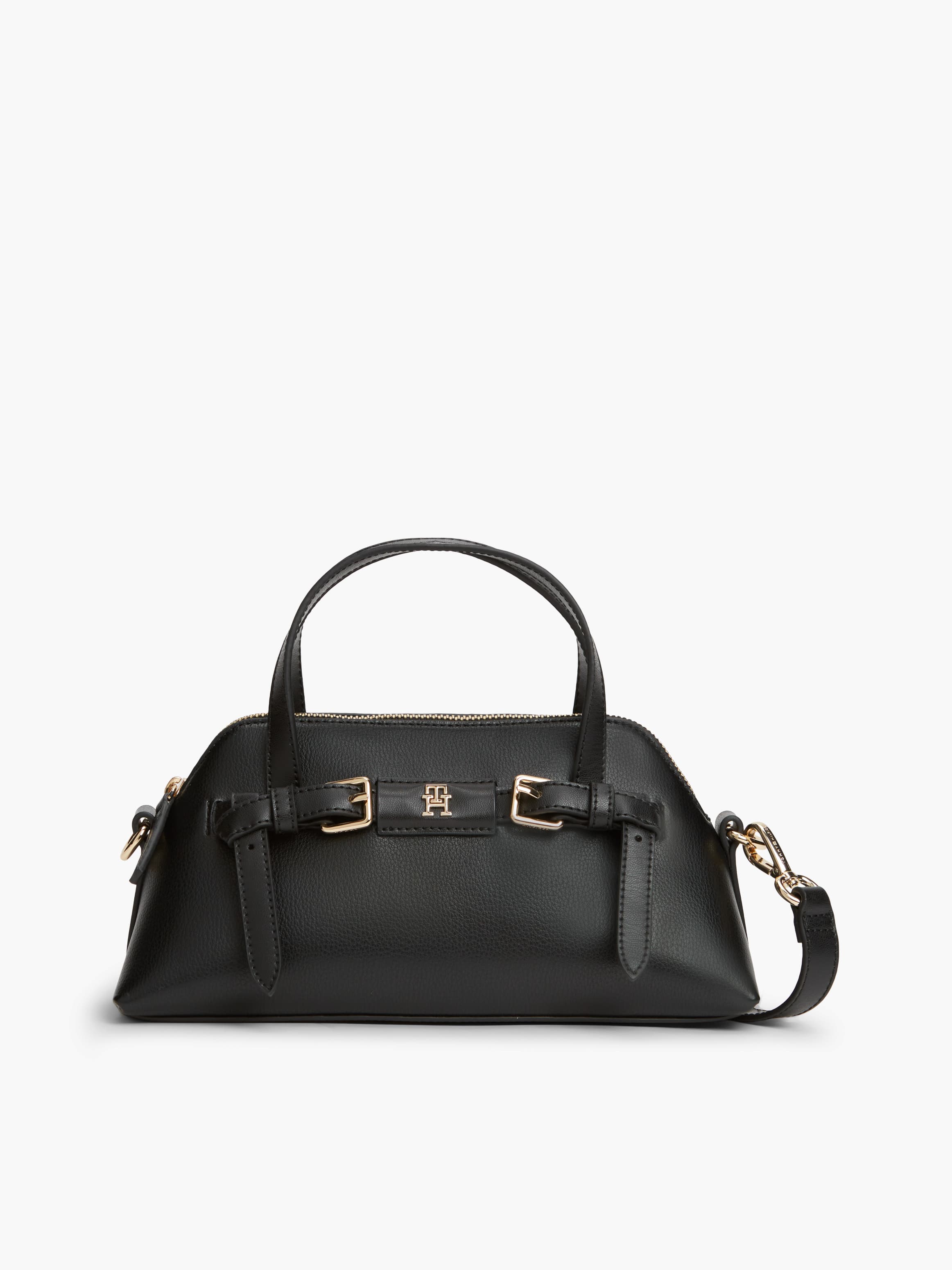 Buckle Strap Crossbody Tote Bag
