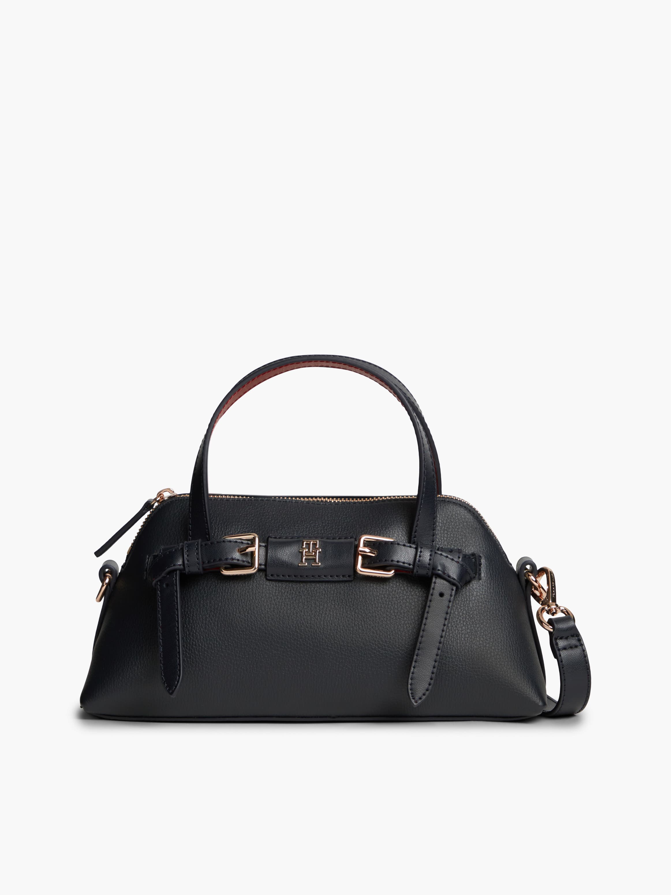 Buckle Strap Crossbody Tote Bag