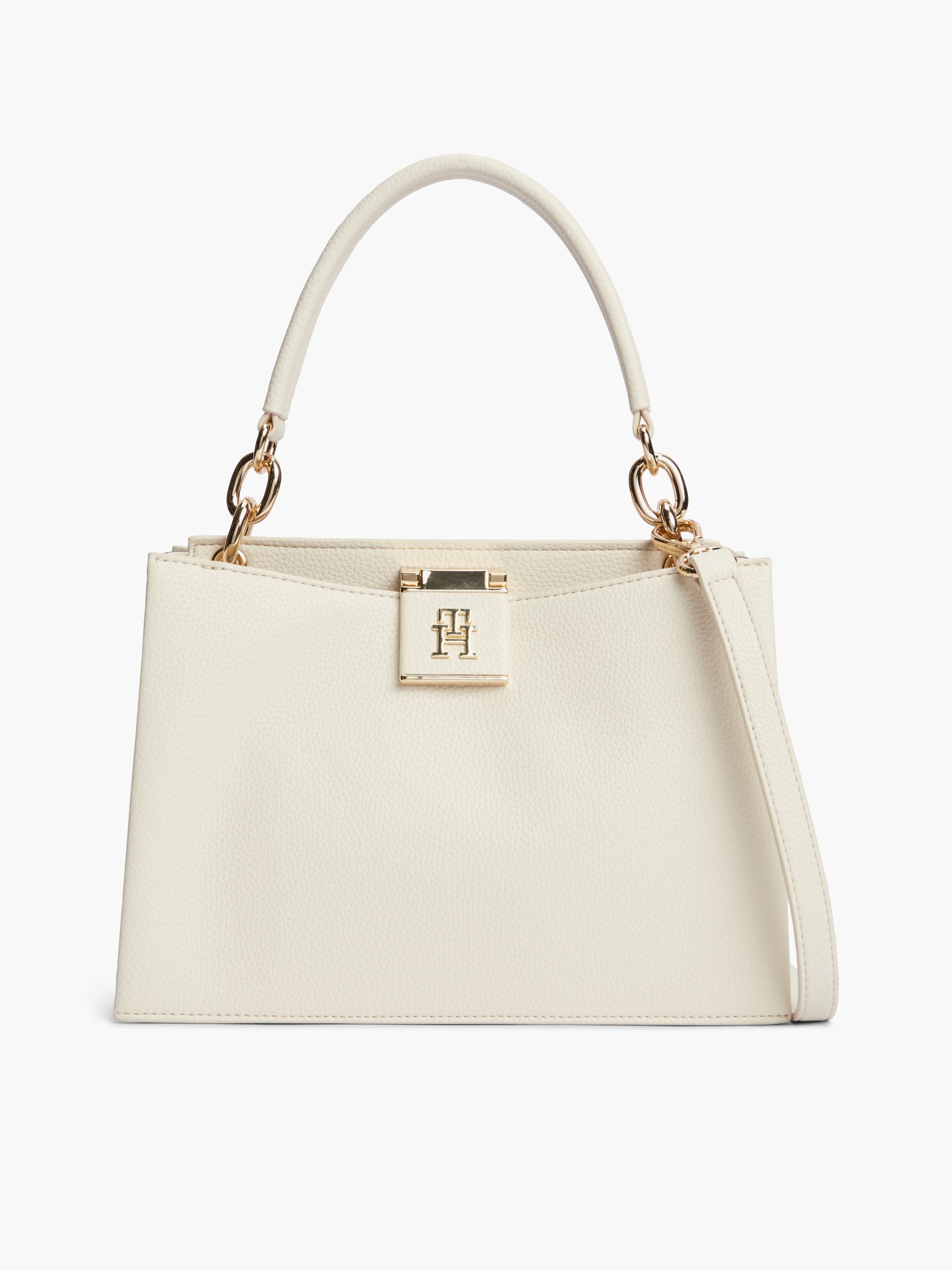 Heritage TH Monogram Convertible Satchel Bag