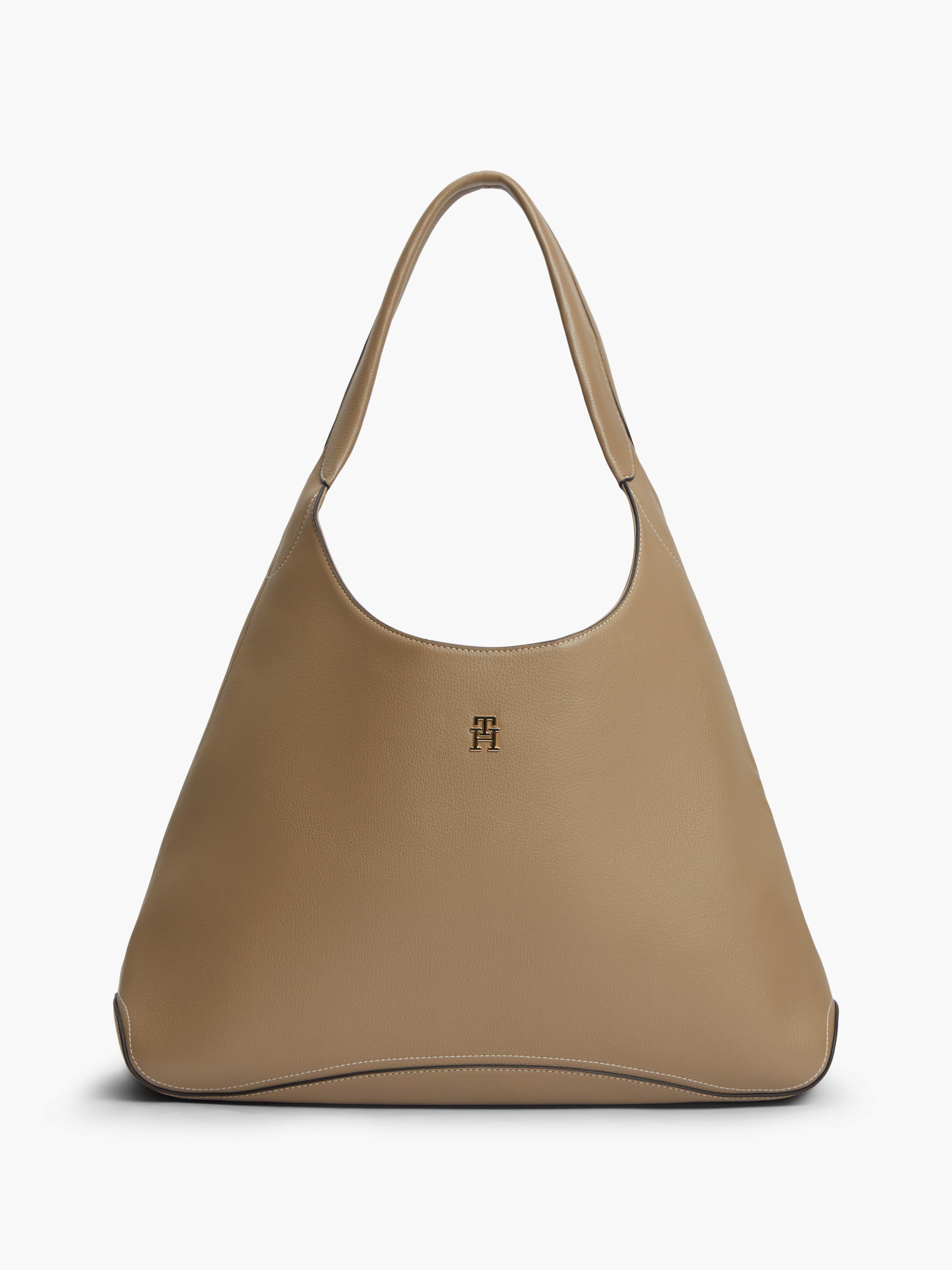 Zip Pocket TH Monogram Hobo Bag