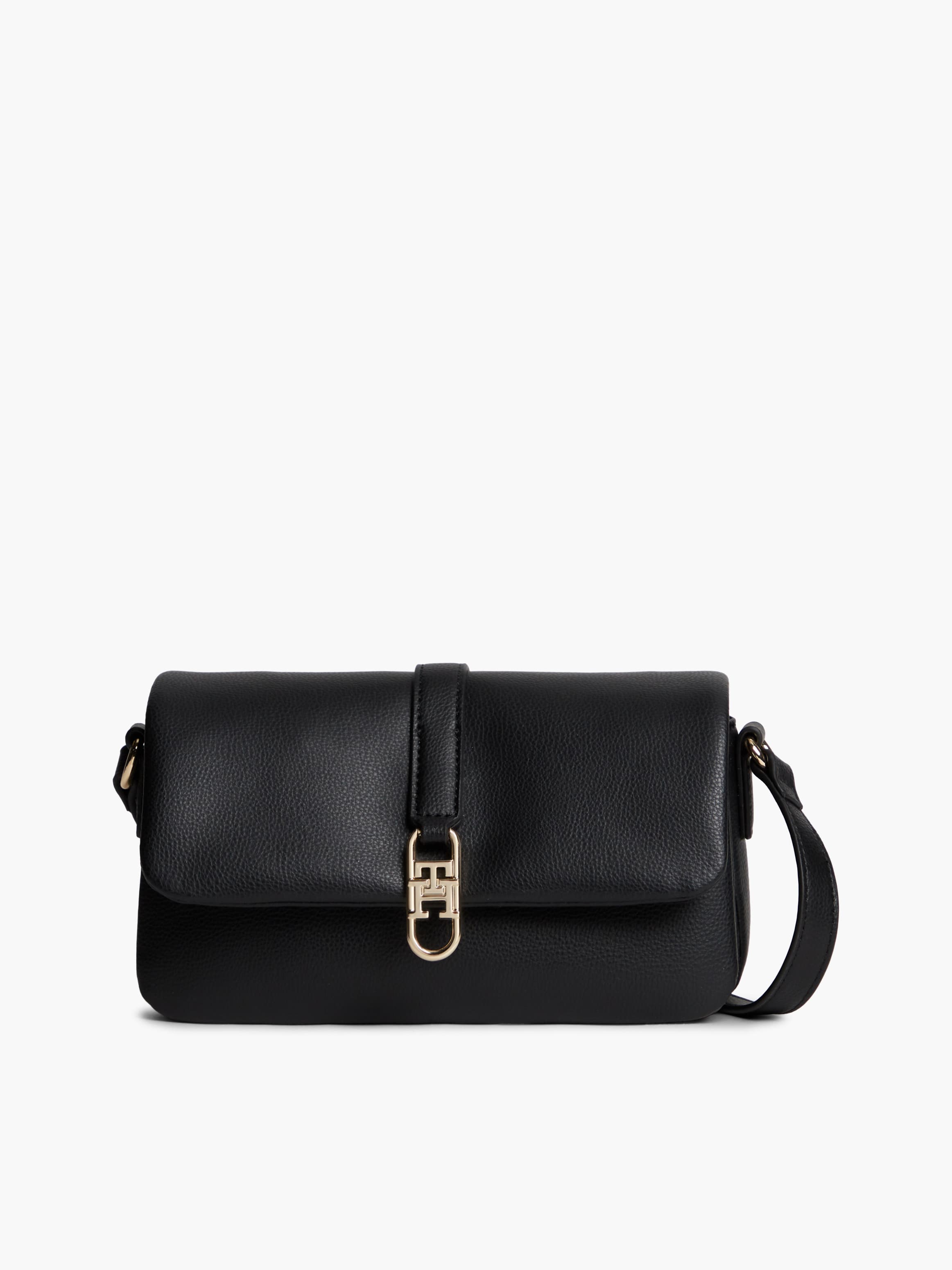 TH Monogram Flap Closure Crossbody Bag