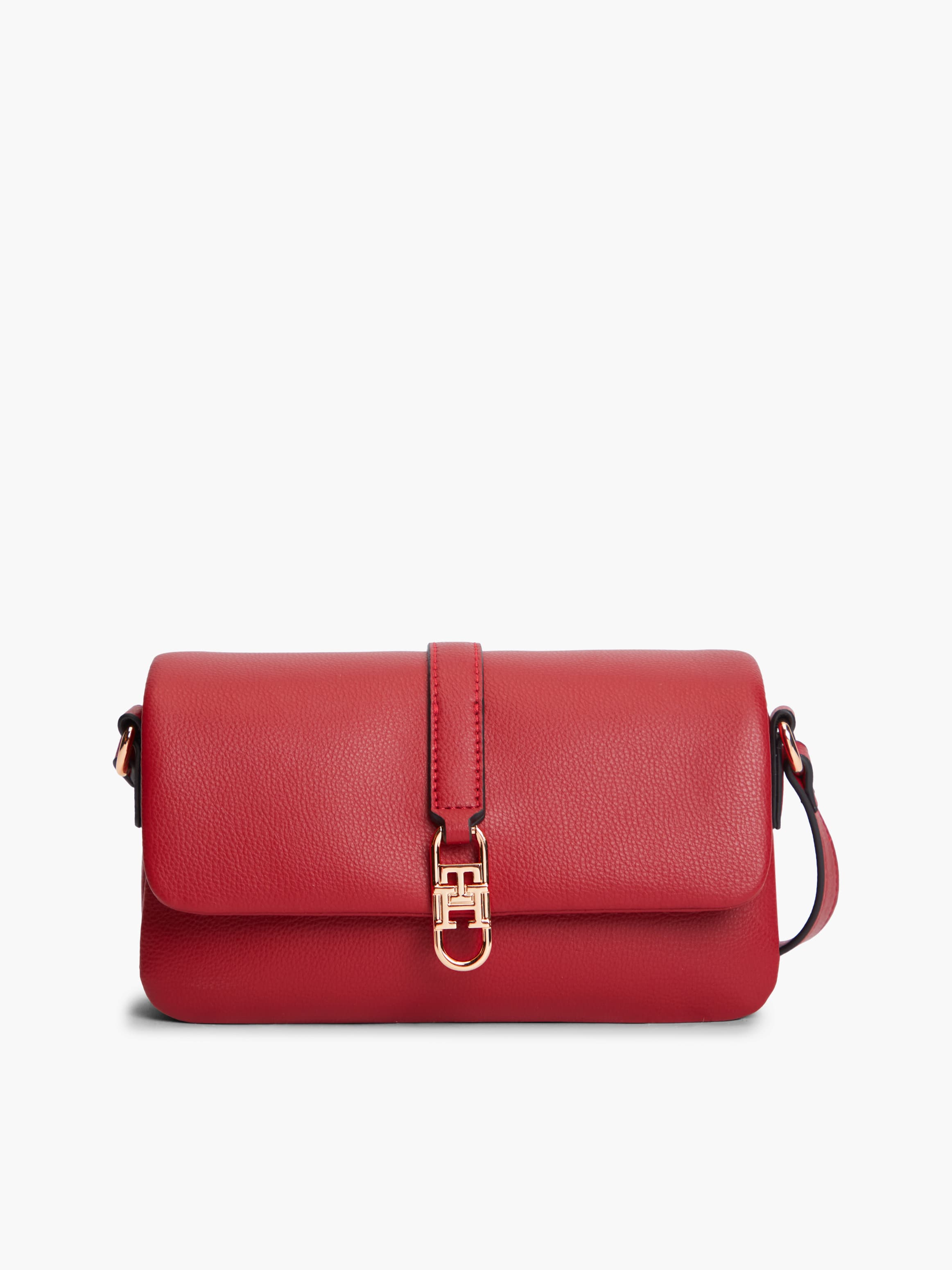 TH Monogram Flap Closure Crossbody Bag