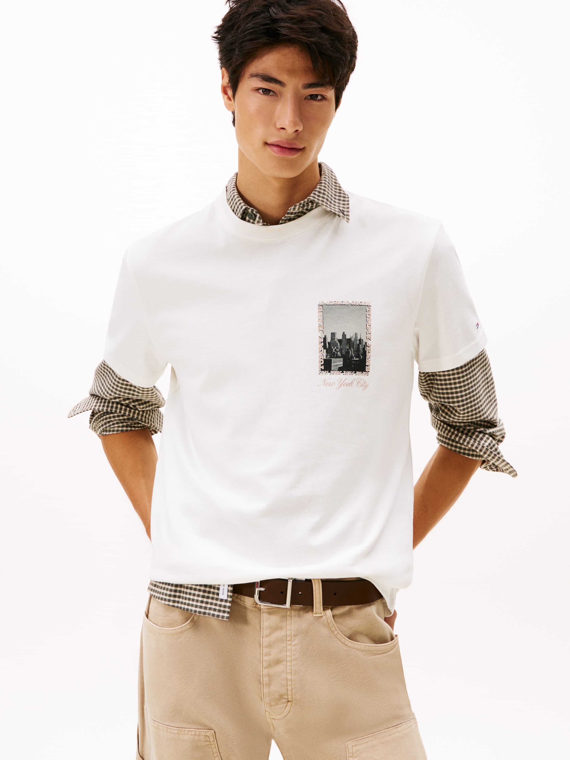 Back Photo Print Jersey T-Shirt
