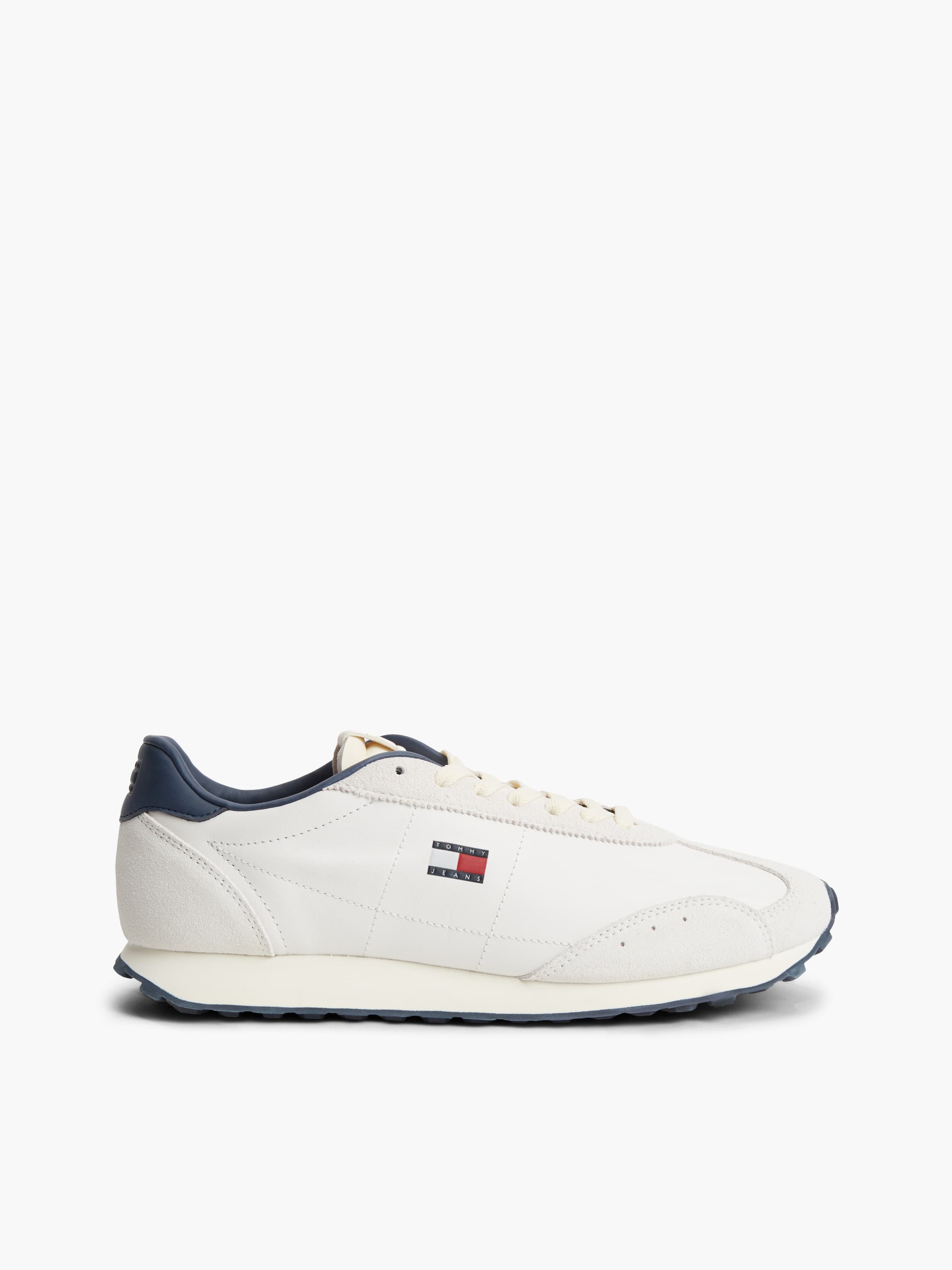 Retro Archive Runner Trainers with Leather