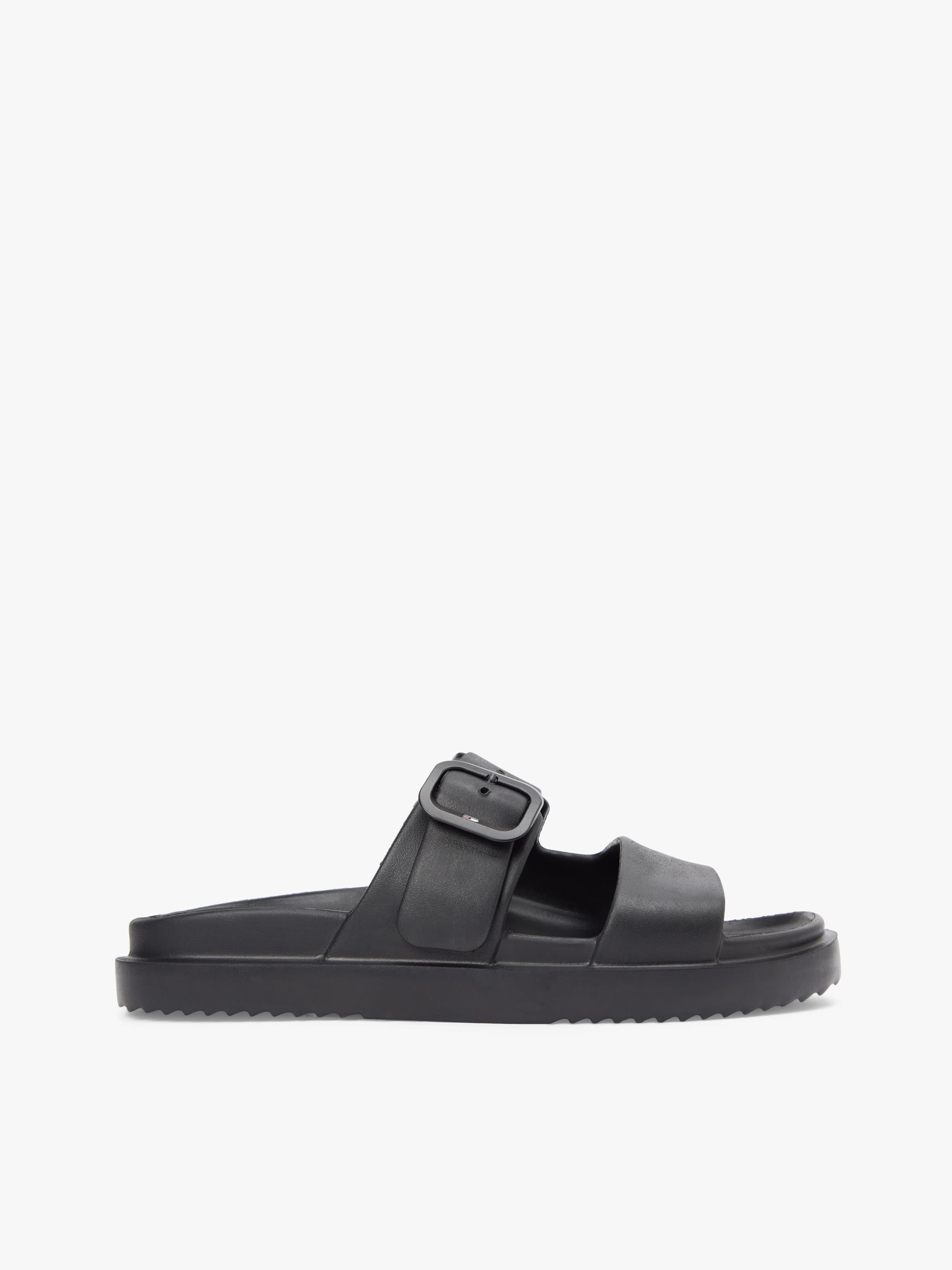Double Strap Enamel Flag Lightweight Sandals