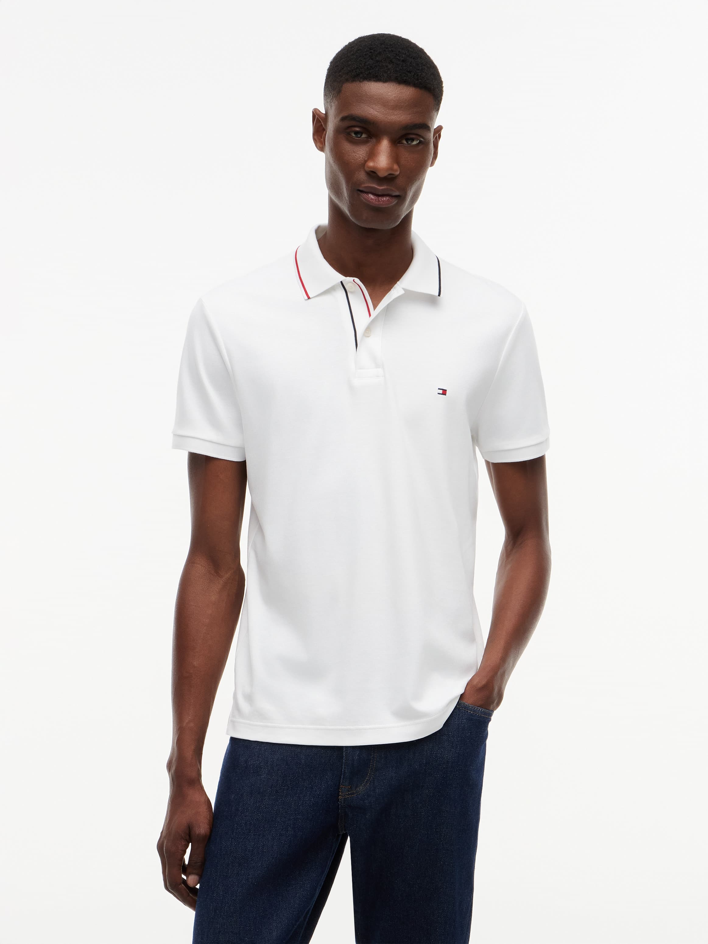 Slim Fit Fluid Cotton Polo Shirt