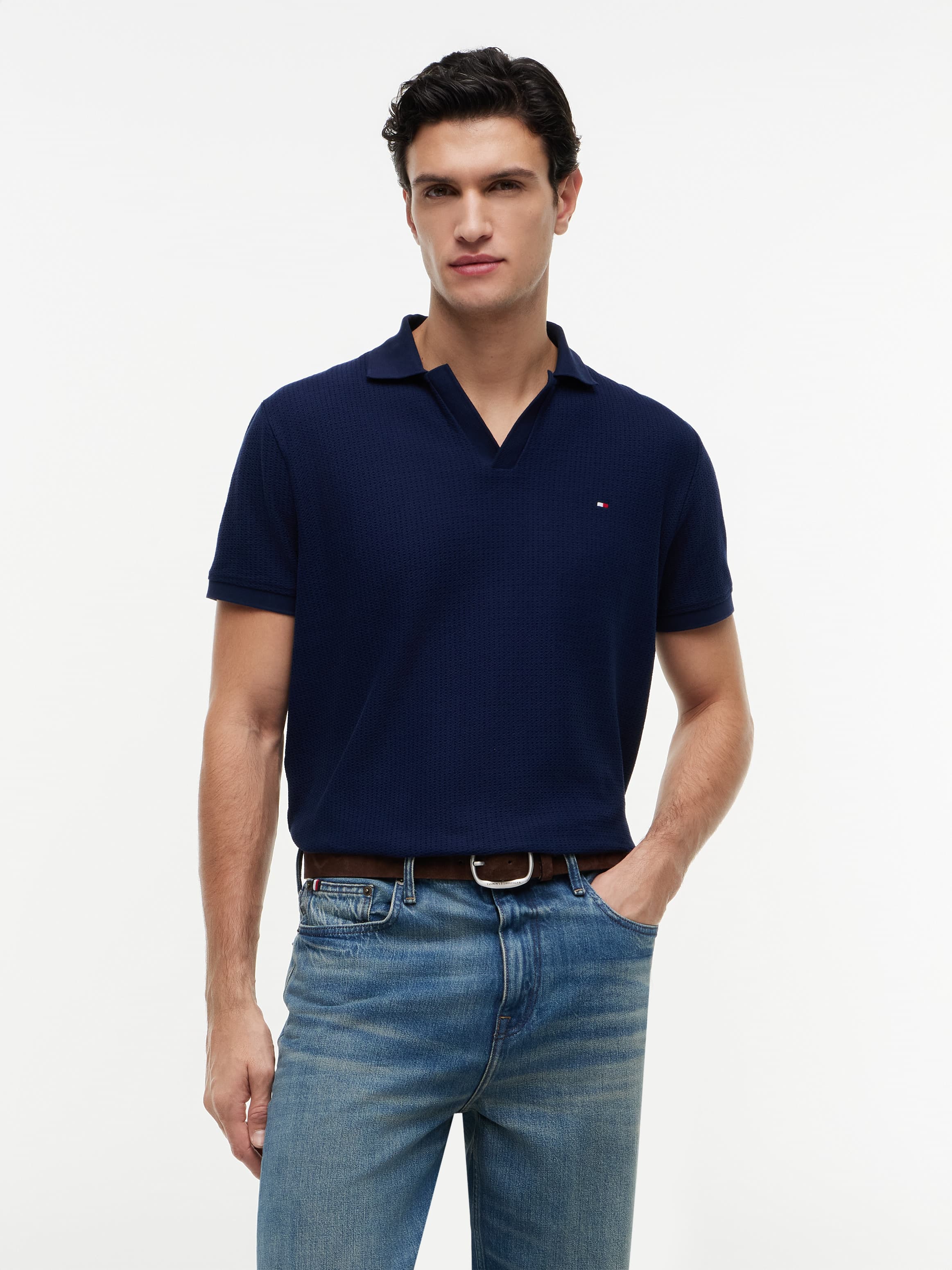 Regular Fit Jacquard Polo Shirt
