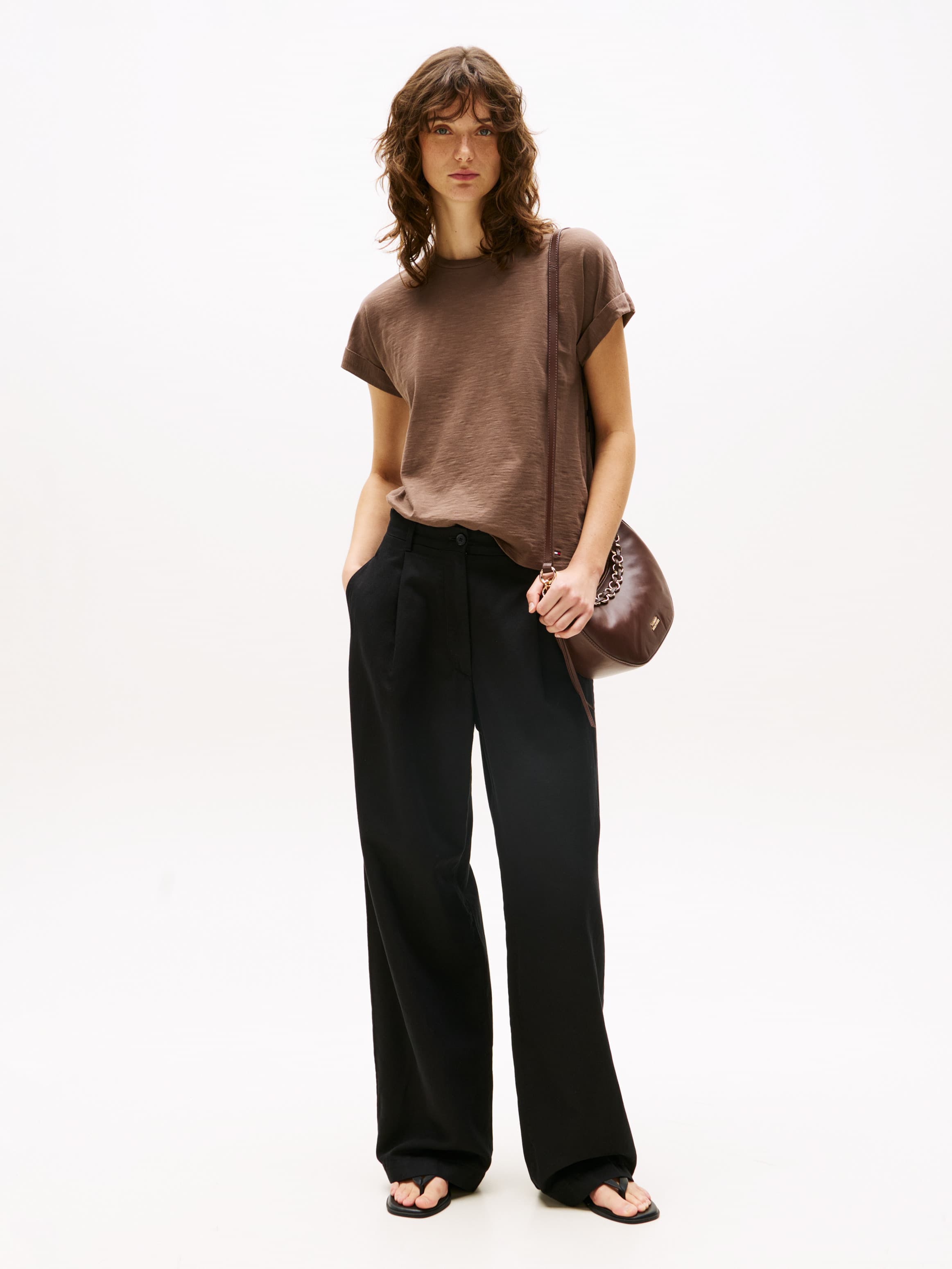 Linen Wide Leg Trousers